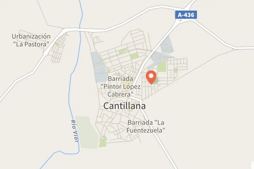 Mapa de Cantillana con la ubicación de Esmay Monterrey